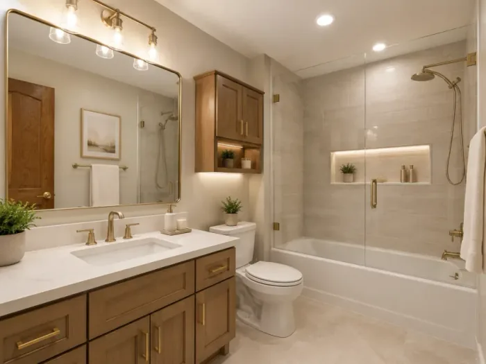 Bathroom Remodel transformation in Apex, NC